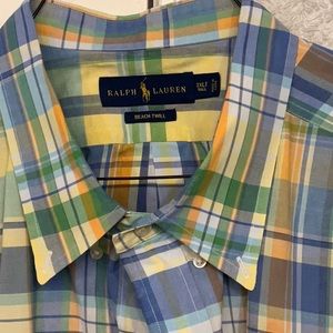 Ralph Lauren short sleeve shirt 3xl very good condition starched ready to wear